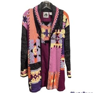 HSN Handknits by storybooks Knits Cardigan sweater